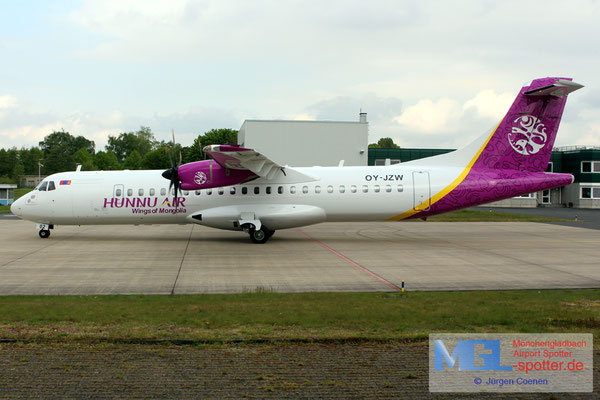 03.05.2017 OY-JZW Jettime / Hunnu Air ATR 72-500 cn773