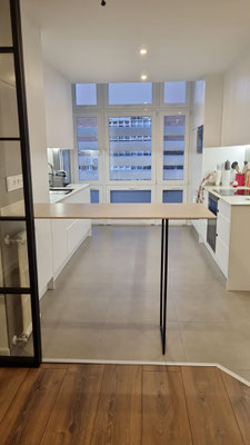 Estado Reformado. Vista de la cocina. Barra