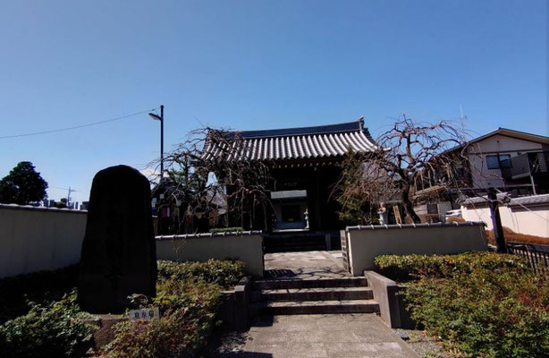 高台の高西寺、これから少しずつ下って行きます。