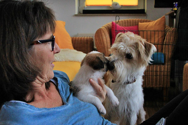 Gerhild mit Cookie & Cataleya