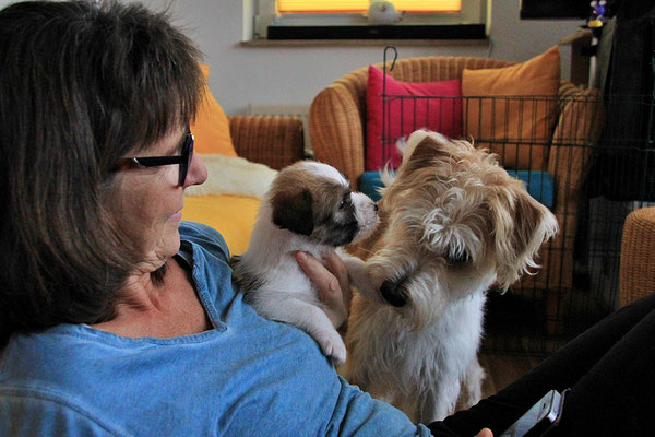 Gerhild mit Cookie & Cataleya