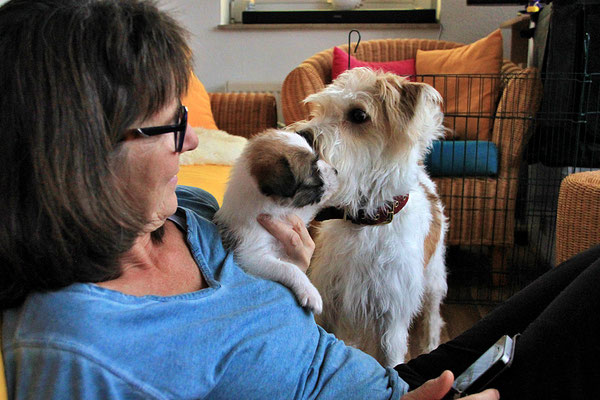 Gerhild mit Cookie & Cataleya