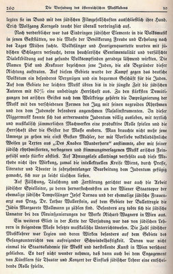 Heinrich Damisch: "Die Verjudung des österreichischen Musiklebens", in: "Der Weltkampf", 1938, S. 255-261