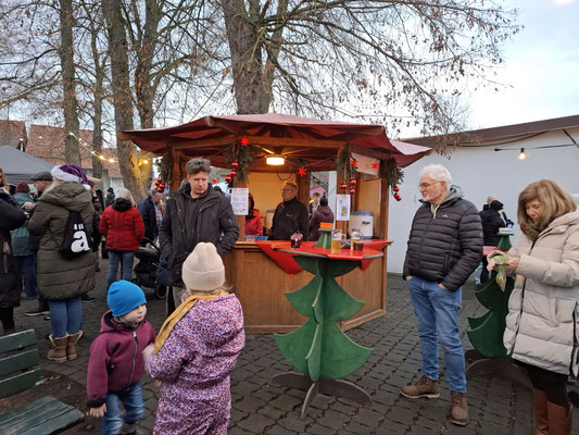 Trotz Glühwein war "Händewärmen" angesagt.