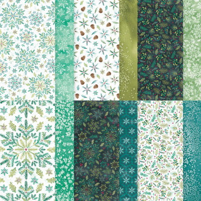 Designerpapier "Elegante Tannen und Zweige"