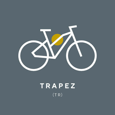 Trapez (TR) Modèle sportif léger doté d'une grande stabilité et d'une touche dynamique.