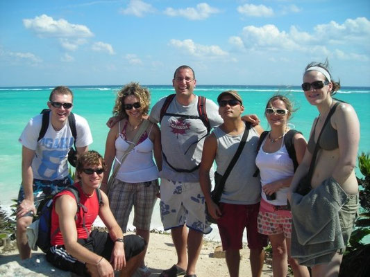 Travel group in the Caribbean