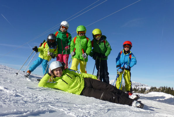 Working as a skiing instructor