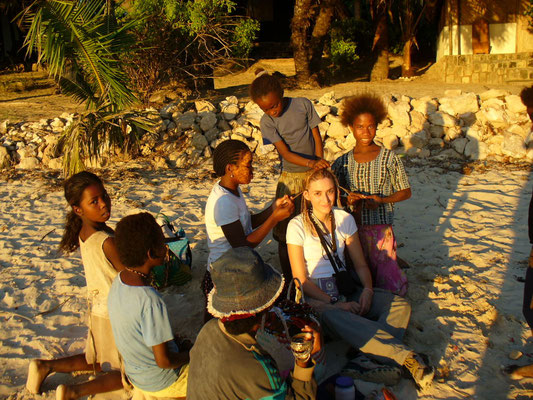 Madagascar: treccine sulla spiaggia