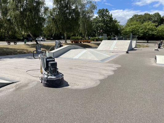 Skaterpark Kirchheimbolanden - Asphalt Grinding - Asphalt schleifen