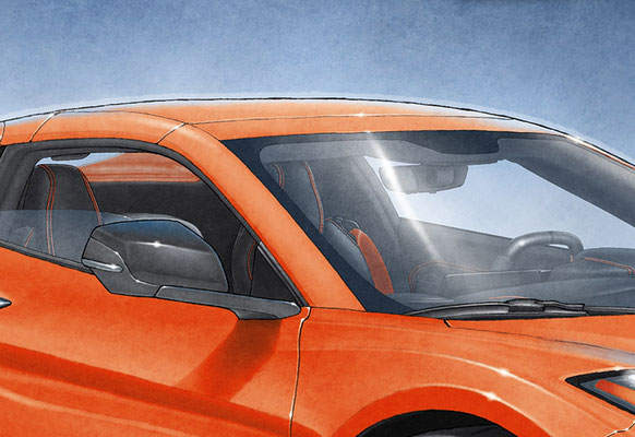 The stitching and seat belts are reproduced in all colors offered by Chevrolet.