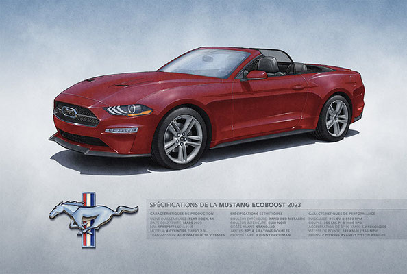 Mustang Ecoboost Cabriolet 2018-2023 - À VENIR BIENTÔT