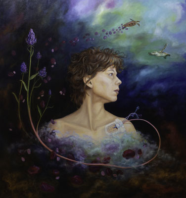 Stamcel Renaissance, 2025, oilpaint on canvas, 85 x 92 cm.