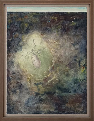 No Nature, No Nurture, watercolour and acrylic paint on Arches paper