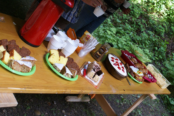Dessertbuffet am Welpentreffen
