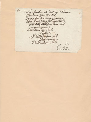 chevalier de PIIS chanson autographe signée Le Caveau moderne ou le Rocher de Cancale