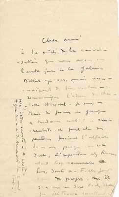 Henri Hérault correspondance autographe signée