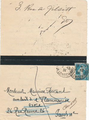 Henri de Régnier Rostand lettre autographe signée CD Galerie achat vente