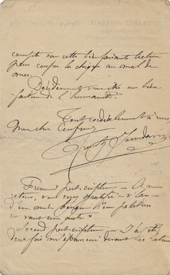 Frantz Jourdain lettre autographe signée