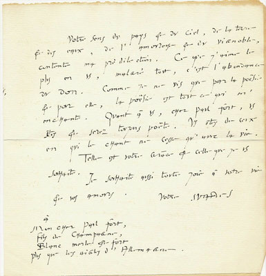 André Suarès lettre autographe signée