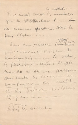 Jean MORÉAS (1856-1910) lettre autographe signée achat vente CD Galerie