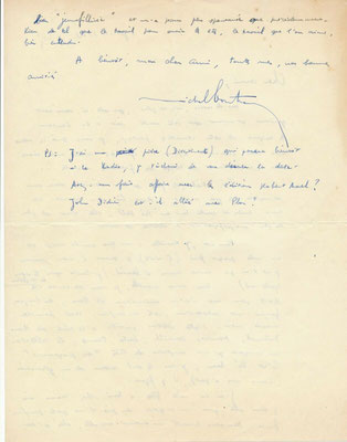 Correspondance (23 lettres autographes signées) avec son ami l’éditeur lyonnais Ivan Thermac