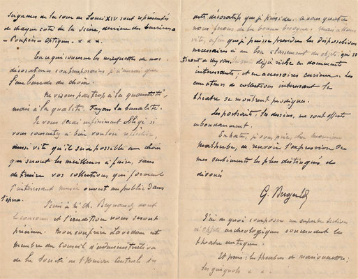 Georges BERGER lettre autographe signée collection opéra maquette CD Galerie