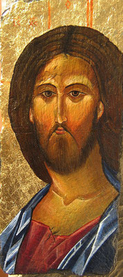 4.       Il Salvatore, da Rubliov, icona su pietra.