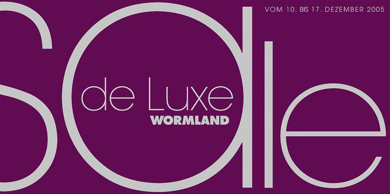 WORMLAND SALE Invitation + SALE-Logo Design: Michael Meise