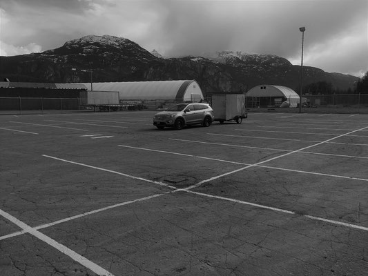 Sea to Sky Line Marking parking places