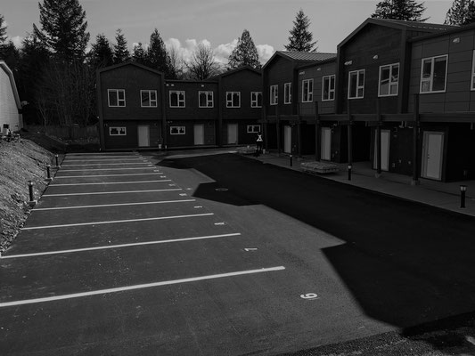 Sea to Sky Line Marking parking places