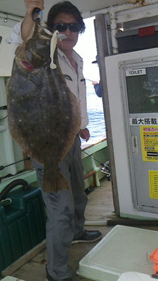 特大ヒラメ(78cm)