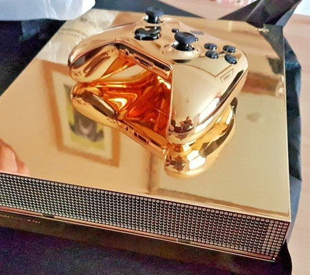 a 24K gold Xbox one X discovered, and for sale! - The ...