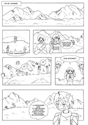 Marie  (14 ans) planche 3 - Dessin au feutre