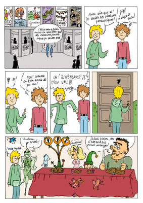 Blanche (14 ans) - Dessin au feutre, couleur numérique