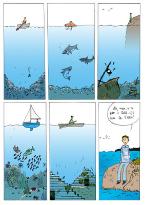 Blanche (14 ans) - Dessin au feutre, couleur numérique