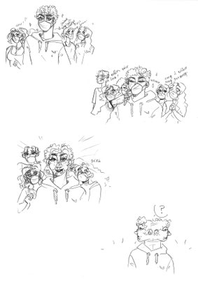 Alexandra. S (14 ans) - Boutons - Dessin au feutre
