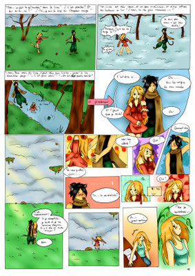 Hortense (14 ans) planche 2 - Dessin au feutre, couleur numérique