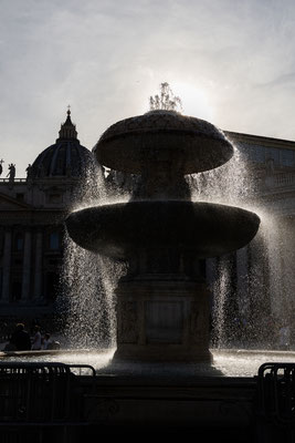 Fountain at the St. Peter's Square, Rome, 2023