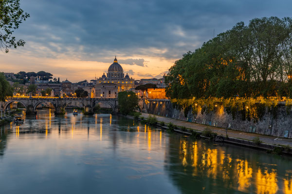 St. Peter's Basilica & River Tiber, Rome, 2023