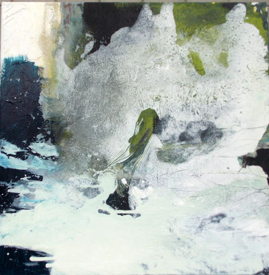 Botschaft der Nacht - 60 x 60 x 2 cm - 2020 - gerahmt 