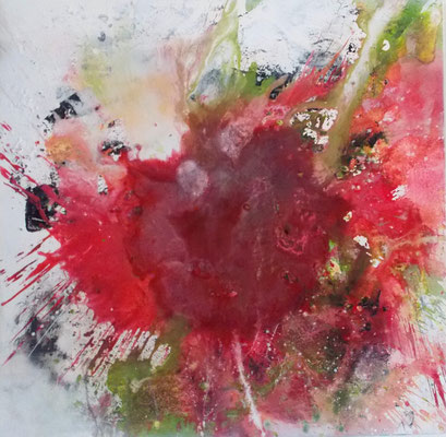 Frühlingserwachen- 80 x 80 x 4 cm - 2019