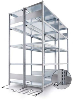 Doppelregale Traglast: 200 kg pro Fachboden in hochqualitativer Industrieausführung. www.lageronsulting.at