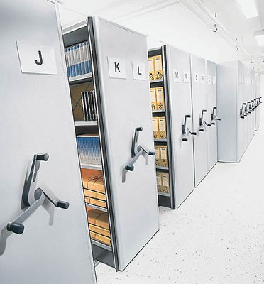 Rollregale, Fahrbare Regale, Mobile-Büroregale, Schieberegal, Verschieberegal für Büro - lagerconsulting.at