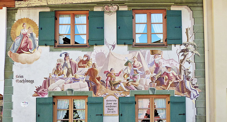 Lüftlmalereien aus Mittenwald