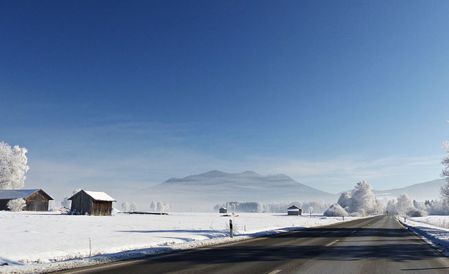 Winterlandschaft in Bayern
