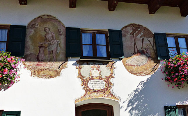 Lüftlmalerei in Oberammergau