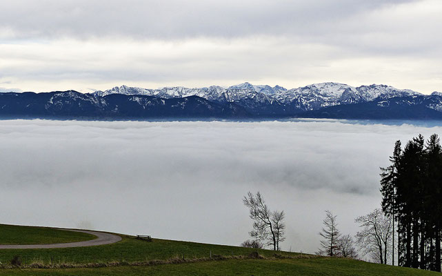 Inversionswetterlage beim Auerberg