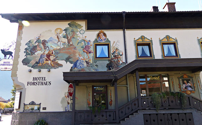 Lüftlmalereien von der Familie Pfeffer