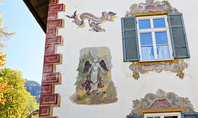 Lüftlmalerei in Oberammergau